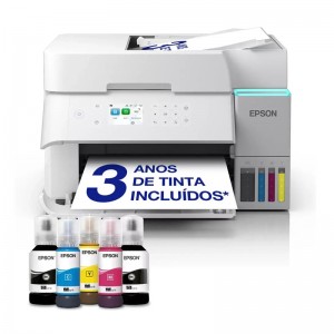 Impressora Jato de Tinta Epson EcoTank ET-3956 Multifunções (Impressão, Cópia, Digitalização), Duplex Auto, Wireless